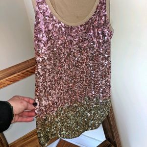 Express sequin tanktop